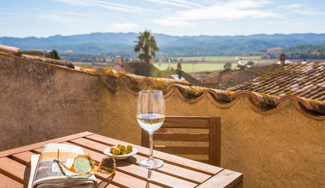 Near Beaches and Golf: Chic Spacious Stone "Castle" with A/C in Medieval Village