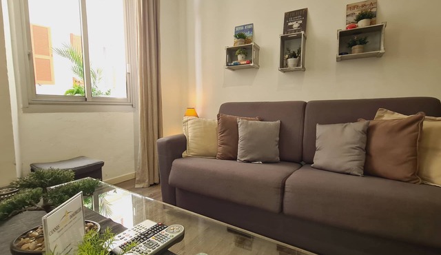 Near Croisette, central, internet, air conditioning