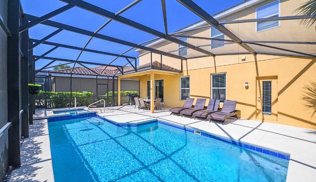 Near Disney - 4BR Home - Pool, Hot Tub, Games, BBQ