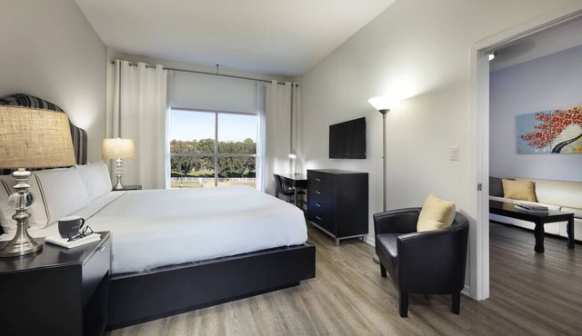 Near Disney! Upscale Orlando Suite w/Kitchen + Pool + Orlando Parks Shuttle