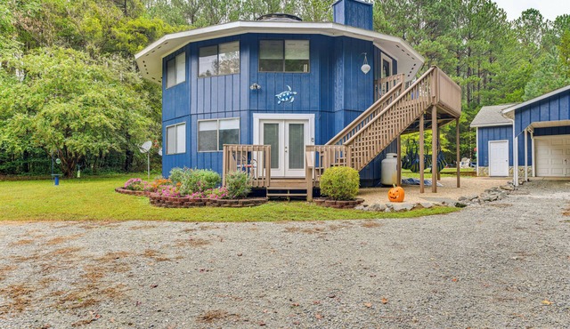 Near Lake Gaston: Unique Home w/Deck & Fire Pit!
