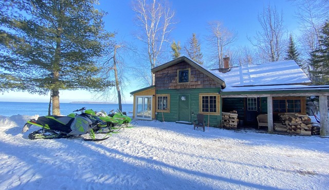 Near Munising.and and Snowmobile trails