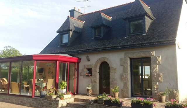 neo breton house PEDERNEC in FRANCE region BRETAGNE