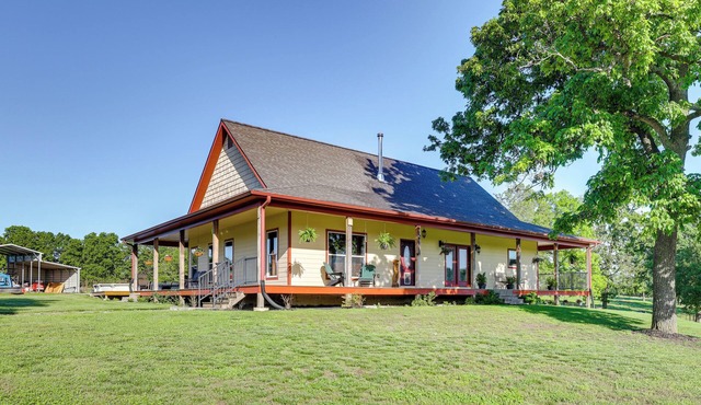 Neosho Home on 90 Acres w/Private Pool & Fire Pit