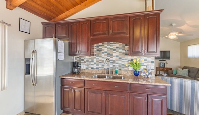 Nestled alongside the Marina is a pristine and private cottage