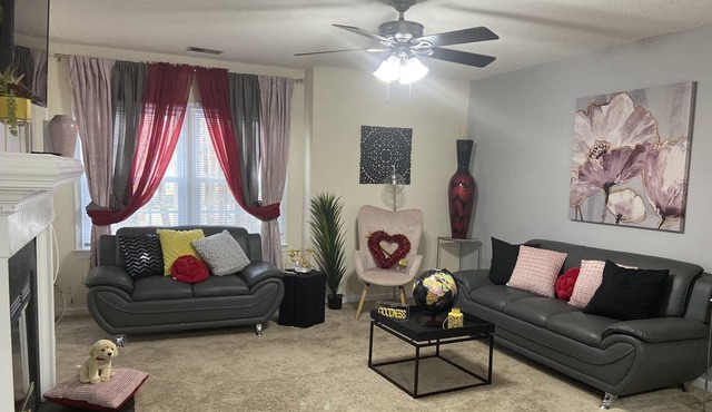 Nestled in a quiet condo, just 15 minutes from VA Beach boardwalk. Sleeps five.