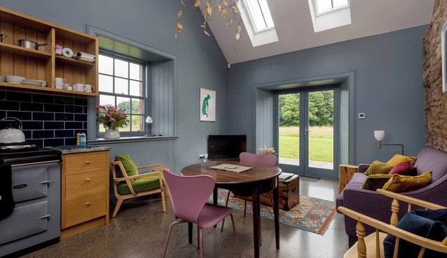 Nestled in expansive grounds, this rural retreat is a sanctuary for couples and solo adventurers.