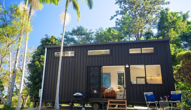 Nestled in Nunderi, this loft style tiny home offers a special retreat for two!