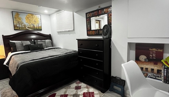 New 1BR Basement Sleeps 3 Free Parking, Free wifi. Private Entrance