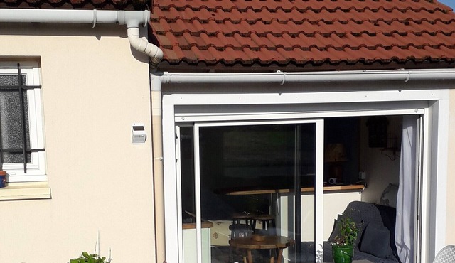 New 2-person gîte, close to Vulcania, vélorail, dam and swimming.