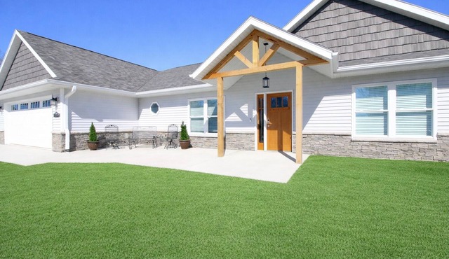 New 3-bed/2 bath home with Game Room, Screened Porch and Firepit.