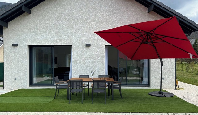 New 3-bedroom house of 110m2 with all comforts. In the heart of the Bauges.