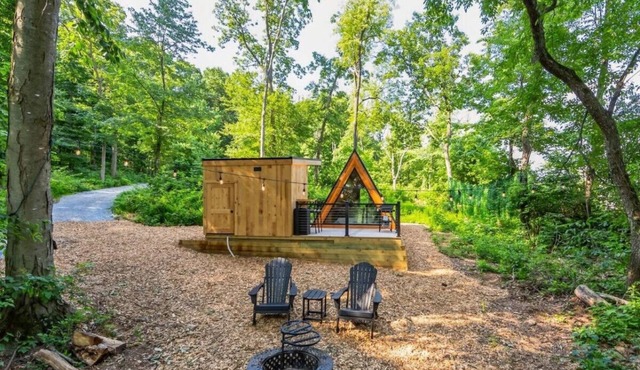 New A-Frame Tiny Home Retreat -With Private Sauna!