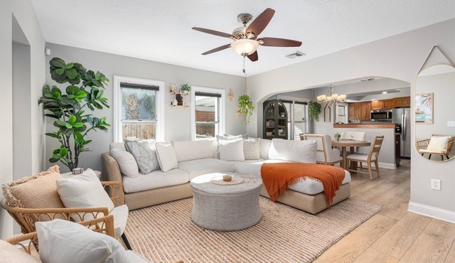 NEW! Adorable Dog Friendly Home w/Fenced Yard, Office, STEPS to Canal & Hospital