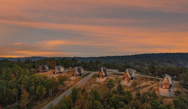 NEW Alpine A-Frames | 6 Cabins W/Views | Sleeps 60