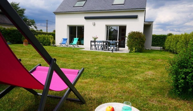 New and modern house * garden, quiet, guaranteed sea and nature escapades