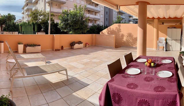 New Apartment with Large Terrace with Wifi at 200 mtrs. of the beach