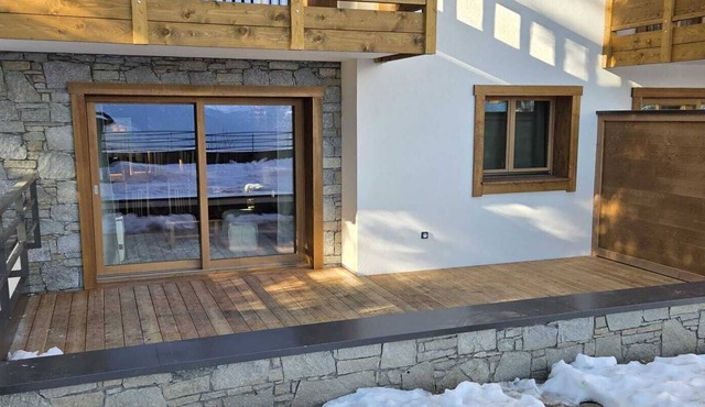 New apartment with beautiful view of the Beaufortain mountains