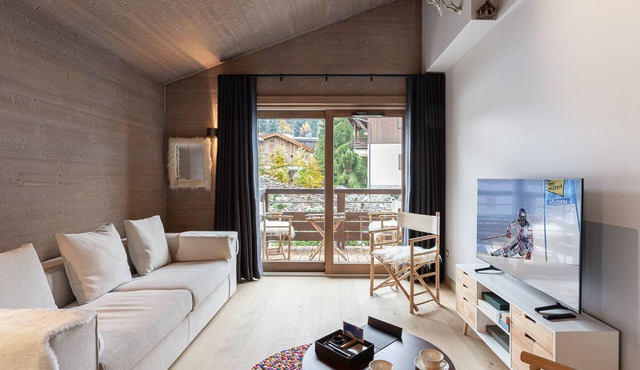 New Apartment in Rochebrune, Megève: 2 Bedrooms, Pool, Gym, Sauna, and Hammam