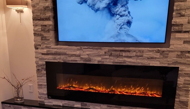 New Apartment with fireplace
