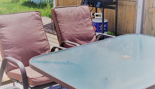 NEW !! Apartment with large deck BBQ minutes to the shore