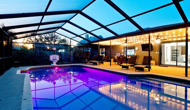 NEW BACKYARD! Beach 6 miles, Free Pool Heat, Remodel inside and out, 4BR 2500sf