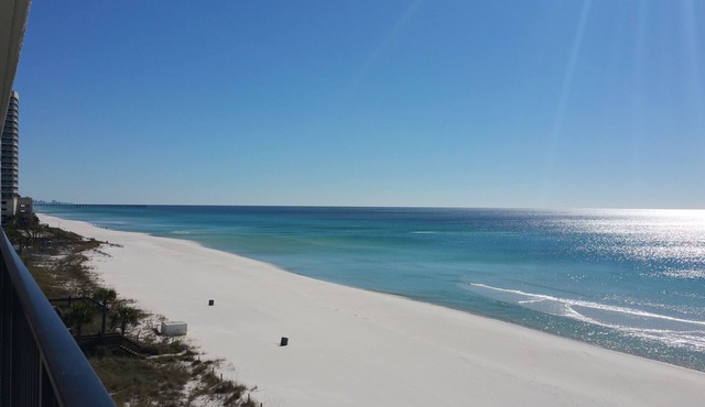 😎NEW Beachfront 60'GLASS BEACH VIEWS in 2 MASTER Suites+FREE Beach Chairs😎402E