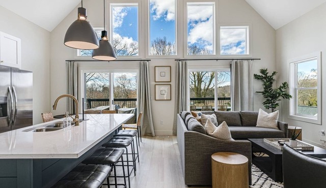 New Beautiful Home w/Mtn Views, 2 Decks & Walk to Biltmore Village!