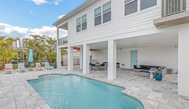NEW Build Modern Beach Beauty on Canal with Heated Pool 150 yds to beach Access