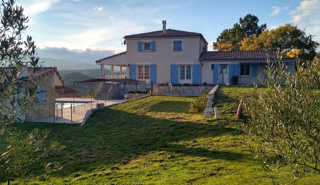 new build villa with overflow pool and unique view