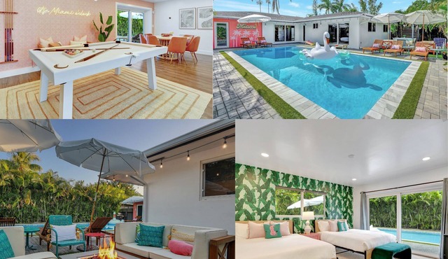 ~NEW~Casa Miami~Luxury Oasis w/Pool&Game Paradise
