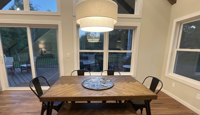 New chalet style home on 2 acres with fireplace~