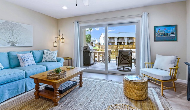 New condo on the water with boat slip, pools, and tennis courts!