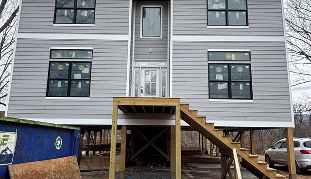New construction 7-bedroom riverfront home perfect for large groups-available May 22nd 2026! Enjoy spacious living areas, modern finishes, and direct access to the water for kayaking, fishing, and relaxing by the river.