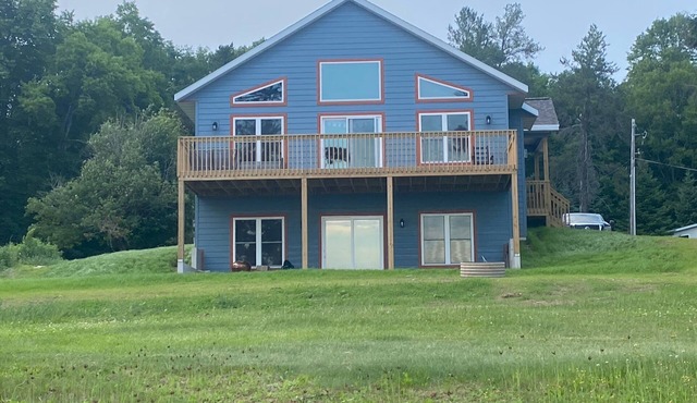 New Construction! Gorgeous full home with large deck overlooking North Twin Lake