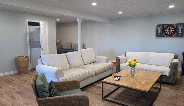 New cottage on Forest Lake with spectacular sunset views and fun on the water!