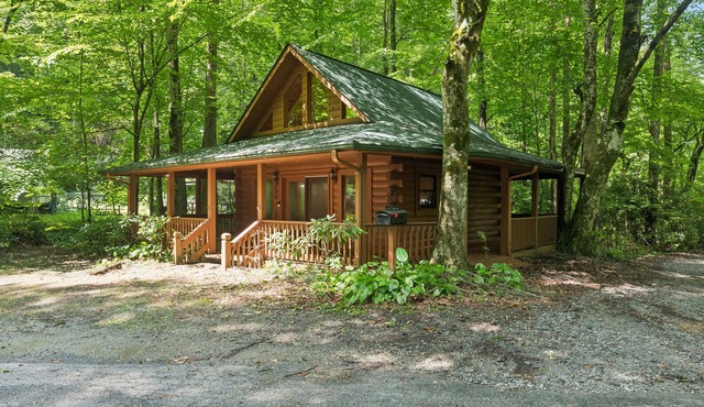 NEW! Cozy Creekside Cabin with Wraparound Porch