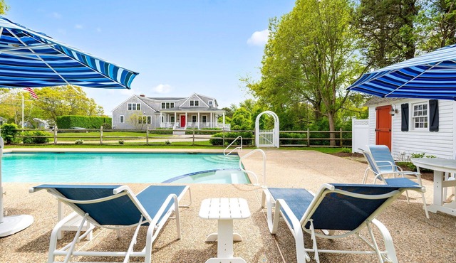 New Custom Home with Large Heated Gunite Pool and Spa and Fire Pit