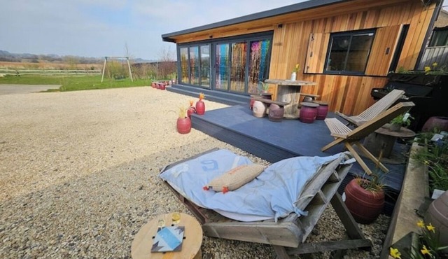 NEW escapism>den unique cabin views 20min>JURASSIC COAST!