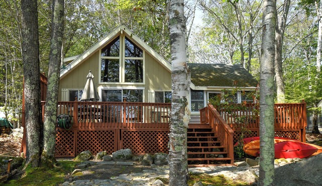 New for 2025! Frye Island Gem with Dock, Firepit, & Sandy Beach!