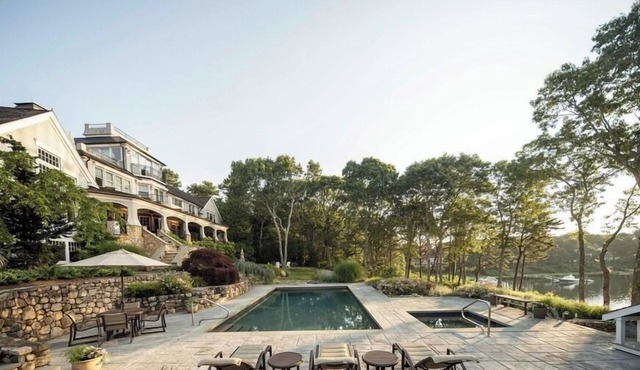 NEW for 2026! Views of Cotuit Bay, pool, dock, beach area & hot tub RPMS156