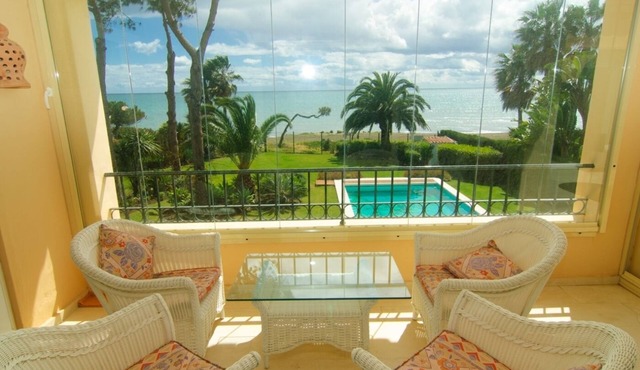 New Golden Mile south facing first line beachfront penthouse