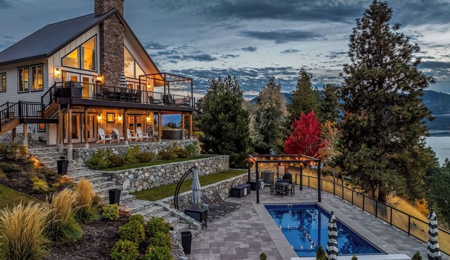 NEW! Gorgeous lake home w/private pool, hot tub, lake access with dock & views!
