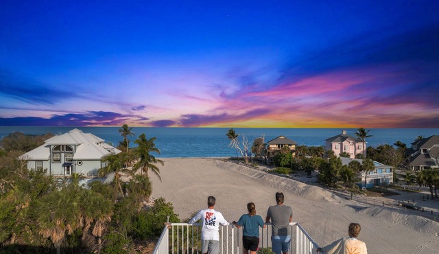 NEW! Gulf Sunset View, Heated Pool, Steps to Beach