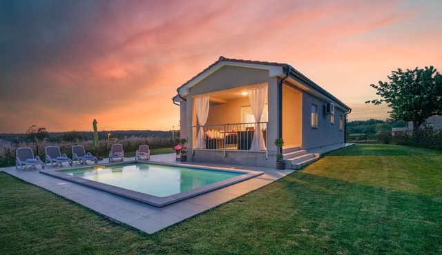 New holiday home is settled in the green and peaceful heart of the Barban area.