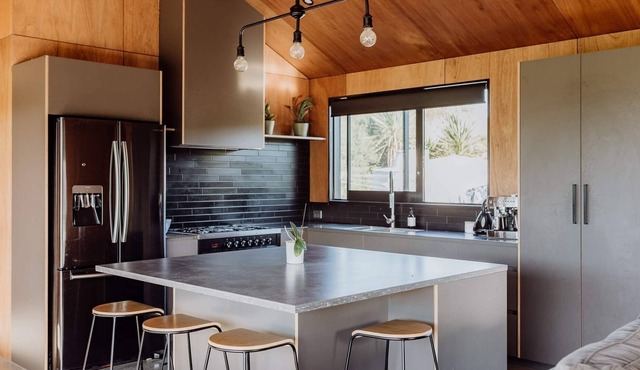 New Home Close to Beach and Village. Large, Lawn With Lovely Covered Deck