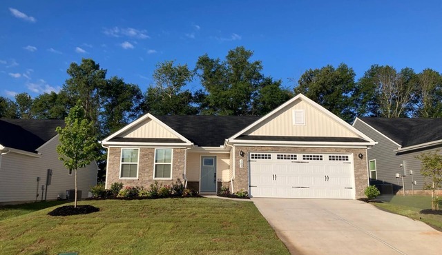 new home in a quiet 55+ community 15 minutes to downtown Greenville
