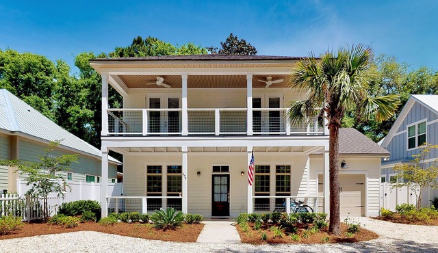 New Home located a short walk to village and beaches