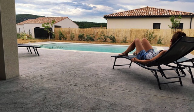 New House with private Swimming pool & air conditionned