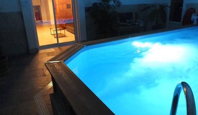 New house with Internal Swimming pool warmed all year long!